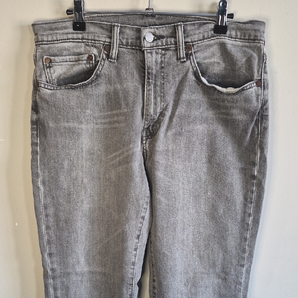 Levi's Men's Straight Light Gray Washed Jeans